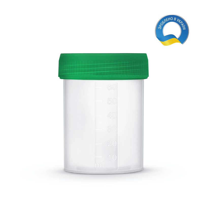 Ємкість для біологічних рідин СКЛОПРИЛАД 60 мл стерильна